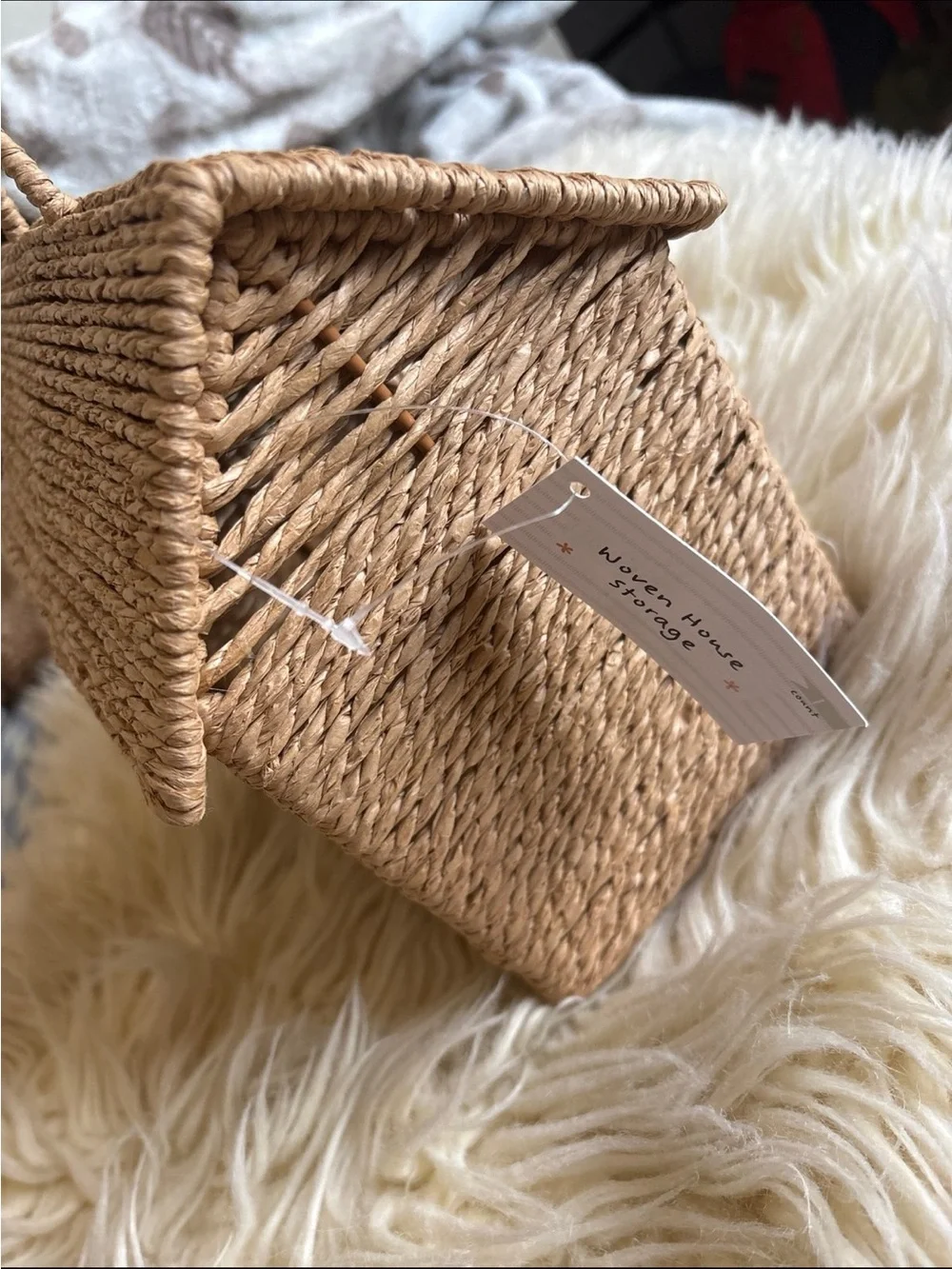 Target bullseye playground woven storage basket